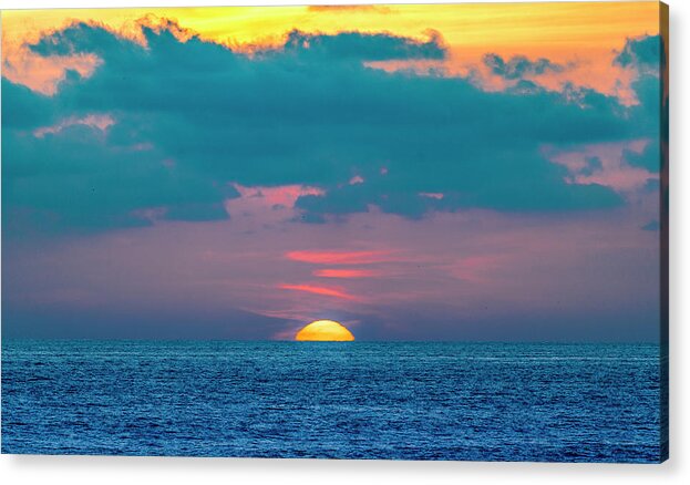 _earthscapes Acrylic Print featuring the photograph Mazatlan Sunsets #3 by Tommy Farnsworth