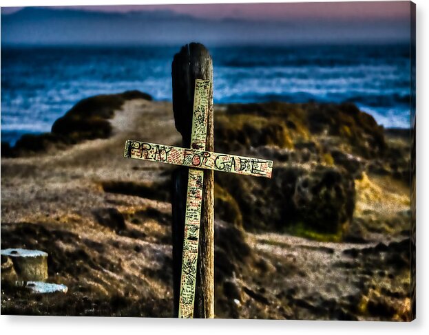 Lighthouse Point Acrylic Print featuring the photograph Pray for Gabe by Tommy Farnsworth