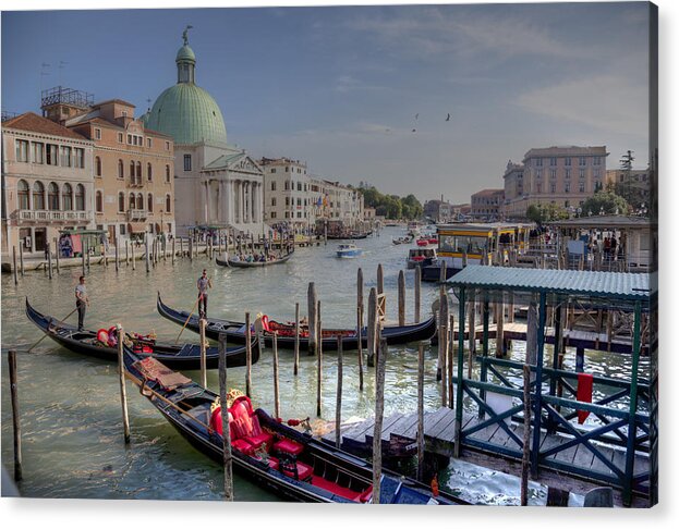 Venice Acrylic Print featuring the photograph The Grand Canal by Uri Baruch