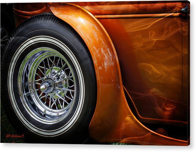 Socal Huntington Beach Hot Rod Car Show Acrylic Print featuring the photograph Hot Oldies #3 by SM Shahrokni