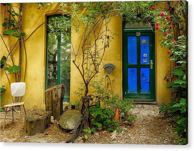 Door Acrylic Print featuring the photograph Blue Door by Uri Baruch