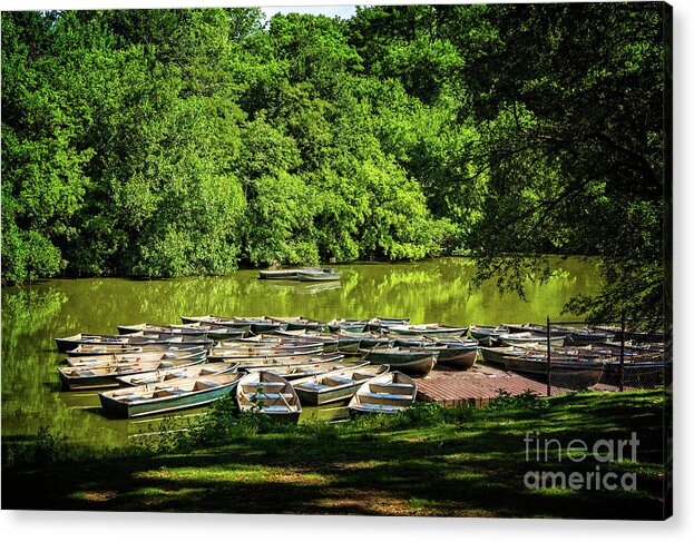 Landscape Acrylic Print featuring the photograph Boating season by Franz Zarda