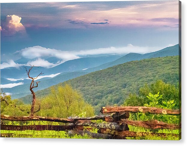 2019 Acrylic Print featuring the photograph Blue Ridge Parkway View by Ken Barrett