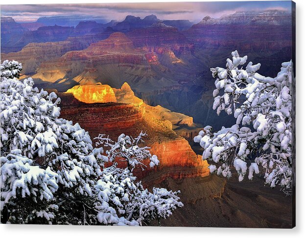 Beautiful Grand Canyon Colors Acrylic Print featuring the photograph Forever Grand by Mikes Nature