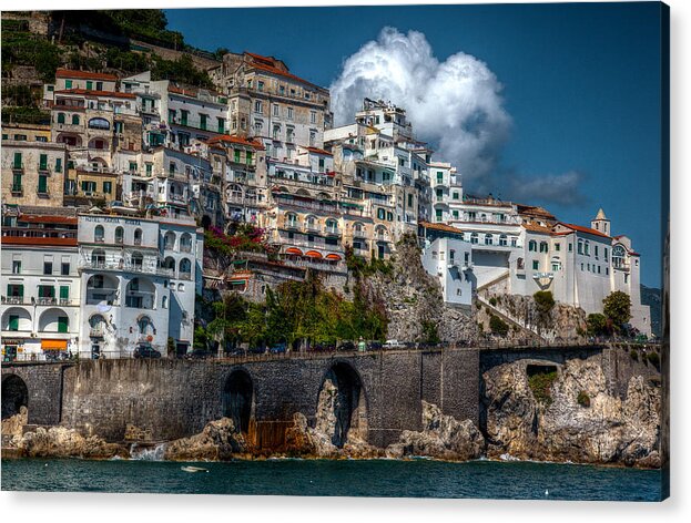 Amalfi Acrylic Print featuring the photograph Amalfi Coast by Uri Baruch