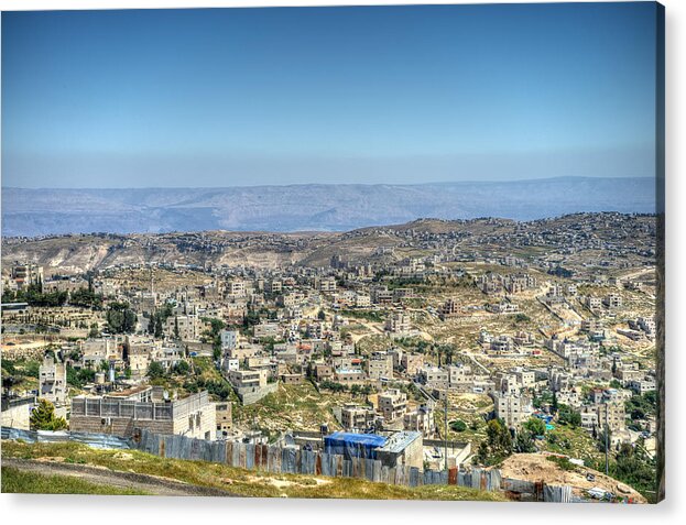Jerusalem Acrylic Print featuring the photograph Tsur Bahar by Uri Baruch