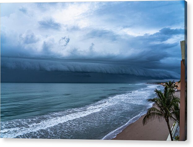 _mexico-mazatlan-area Acrylic Print featuring the photograph Early Morning Storm Clouds in Mazatlan #3 by Tommy Farnsworth