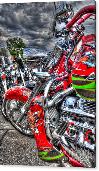 Harley Davidson Acrylic Print featuring the photograph Pimp Juice by Anthony Wilkening
