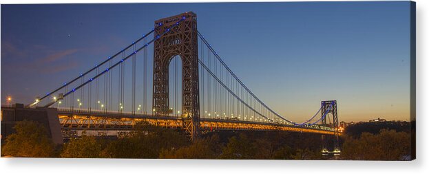 Gwb Acrylic Print featuring the photograph George Washington Bridge #1 by Theodore Jones