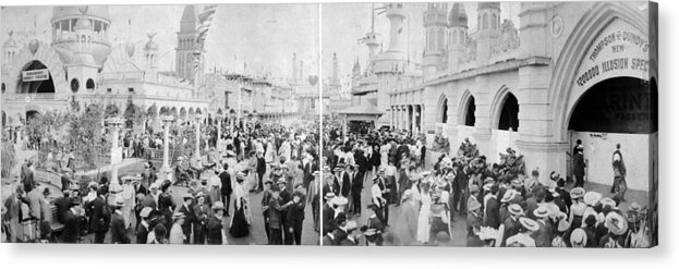 1903 Acrylic Print featuring the photograph Coney Island Luna Park #4 by Granger