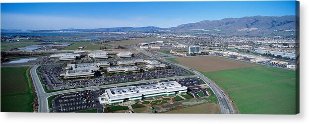 Photography Acrylic Print featuring the photograph Aerial View, Silicon Valley Business by Panoramic Images