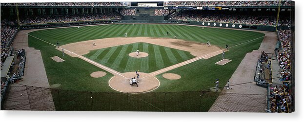 Photography Acrylic Print featuring the photograph Baseball Match In Progress, U.s by Panoramic Images