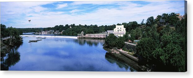 Photography Acrylic Print featuring the photograph Boat House Row And Fairmount Water by Panoramic Images