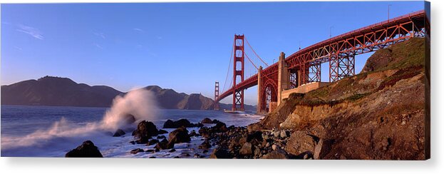 Photography Acrylic Print featuring the photograph Bridge Across The Bay, San Francisco by Panoramic Images