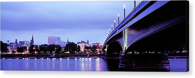 Panoramic Acrylic Print featuring the photograph Bridge And Opera Building by Murat Taner