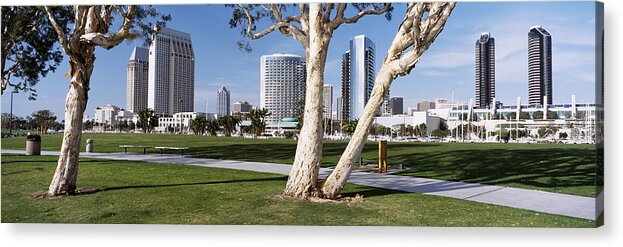 Photography Acrylic Print featuring the photograph Embarcadero Marina Park, San Diego by Panoramic Images