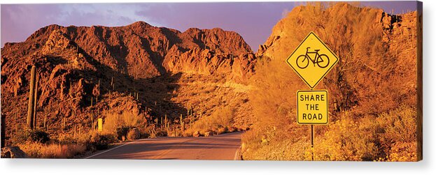 Photography Acrylic Print featuring the photograph Gates Pass Road Tucson Mountain Park by Panoramic Images