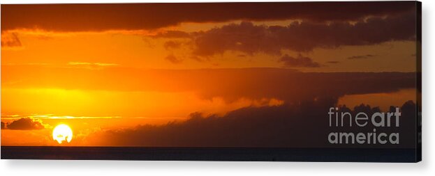 Hawaii Acrylic Print featuring the photograph Hawaiian Sunset by Anthony Michael Bonafede