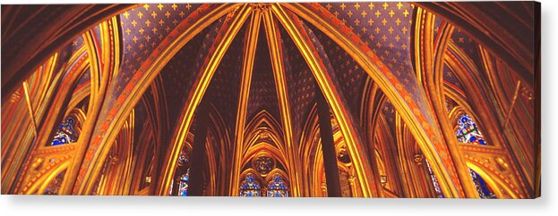Photography Acrylic Print featuring the photograph Interior, Sainte Chapelle, Paris, France by Panoramic Images