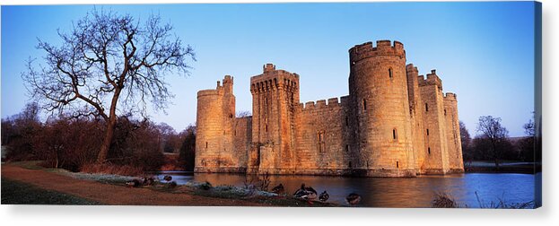 Photography Acrylic Print featuring the photograph Moat Around A Castle, Bodiam Castle by Panoramic Images