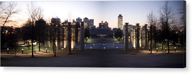 Nashville Acrylic Print featuring the photograph Nashville Panoramic by Brian Andren