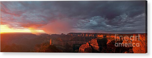 North America Acrylic Print featuring the photograph Panorama North Rim Grand Canyon National Park Arizona by Dave Welling