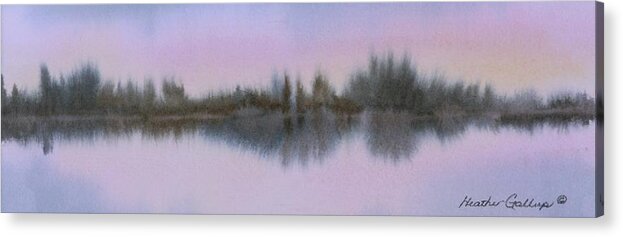 Shoreline Acrylic Print featuring the painting Shoreline by Heather Gallup