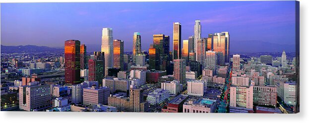 Photography Acrylic Print featuring the photograph Skyline, Los Angeles, California by Panoramic Images