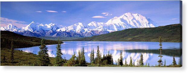 Photography Acrylic Print featuring the photograph Snow Covered Mountains, Mountain Range by Panoramic Images
