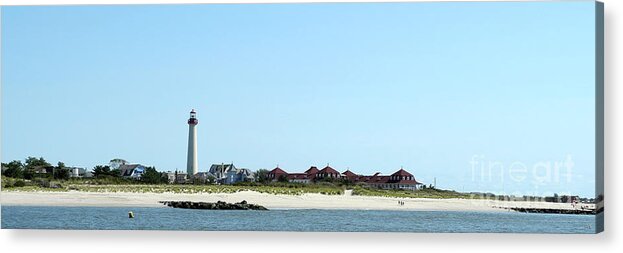 Pano Acrylic Print featuring the photograph The Cape May Lighthouse by Sami Martin