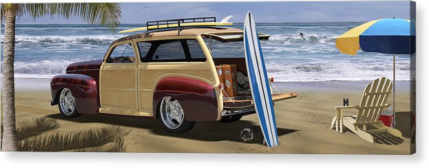 Woody Acrylic Print featuring the photograph The Hideaway Panoramic by Mike McGlothlen