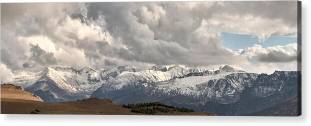  Acrylic Print featuring the photograph FIrst Snow 2012 Rocky Mountains by Larry Darnell