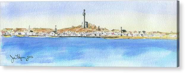 Provincetown Acrylic Print featuring the painting Provincetown II by James Flynn