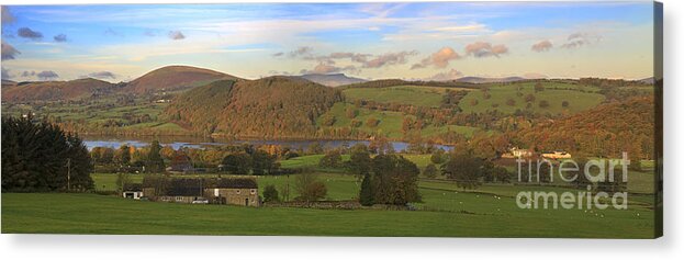 Roe House Acrylic Print featuring the photograph Roe House overlooks Ullswater near Pooley Bridge in the Lake District by Louise Heusinkveld