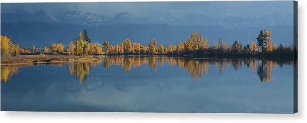 Autumn Acrylic Print featuring the photograph Thin Line of Autumn #1 by Whispering Peaks Photography