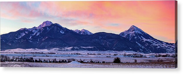 Absarokee Acrylic Print featuring the photograph Absarokee Range by Todd Klassy