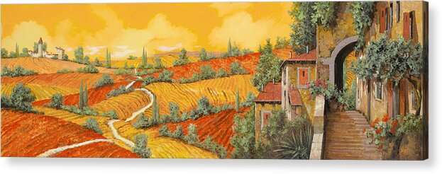 Tuscany Acrylic Print featuring the painting Maremma Toscana by Guido Borelli