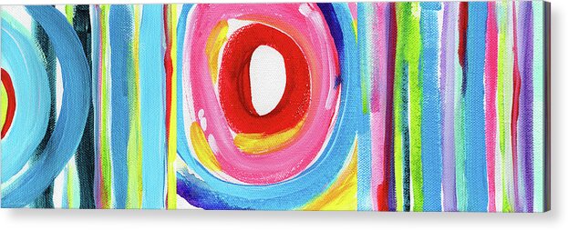 Abstract Acrylic Print featuring the painting Colorful Uprising 6- Art by Linda Woods by Linda Woods