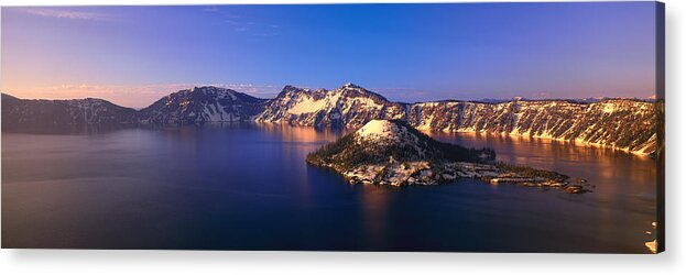 Photography Acrylic Print featuring the photograph Crater Lake National Park, Oregon by Panoramic Images