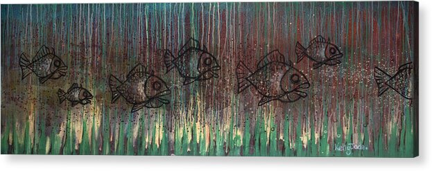 Fish Acrylic Print featuring the painting Fish by Kelly King