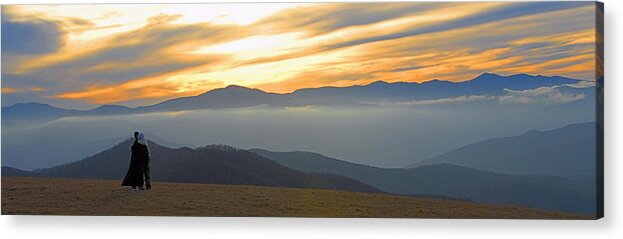 Mountain Acrylic Print featuring the photograph In Awe of the View by Alan Lenk