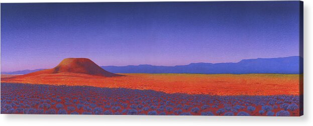Shaman Acrylic Print featuring the painting Kintjira Hill by Nicholas Breeze Wood