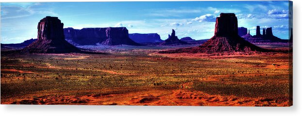 Arizona Acrylic Print featuring the photograph Monument Valley Views No. 5 by Roger Passman