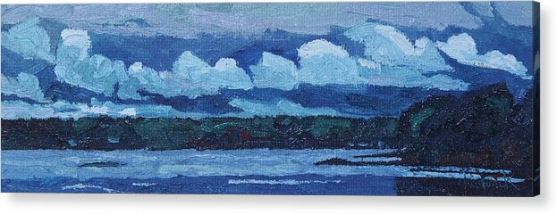 1942 Acrylic Print featuring the painting Singleton Rain Clouds by Phil Chadwick