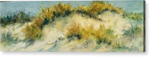 Dunes Acrylic Print featuring the painting Summer Dunes by Karen Ann Patton