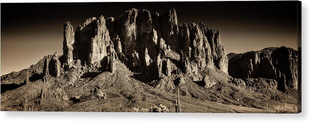 Arizona Acrylic Print featuring the photograph Superstition Mountain by Roger Passman