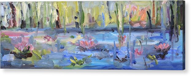 Lily Acrylic Print featuring the painting Sweet Solitude by Donna Tuten