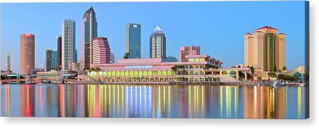 Tampa Acrylic Print featuring the photograph Tampa Stretch 2016 by Frozen in Time Fine Art Photography