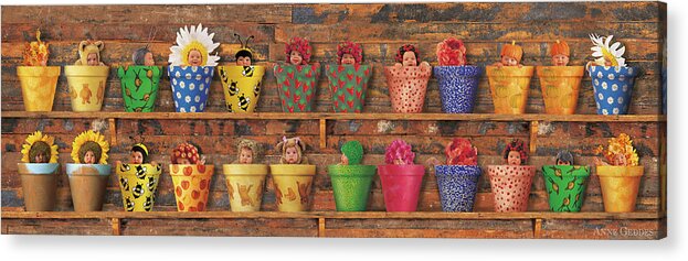Pots Acrylic Print featuring the photograph The Potting Shed by Anne Geddes