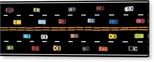 Toys Acrylic Print featuring the photograph Traffic - Panorama by Nikolyn McDonald